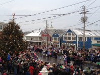 Dock Square During Kennebunkport's Christmas Prelude Hat Parade